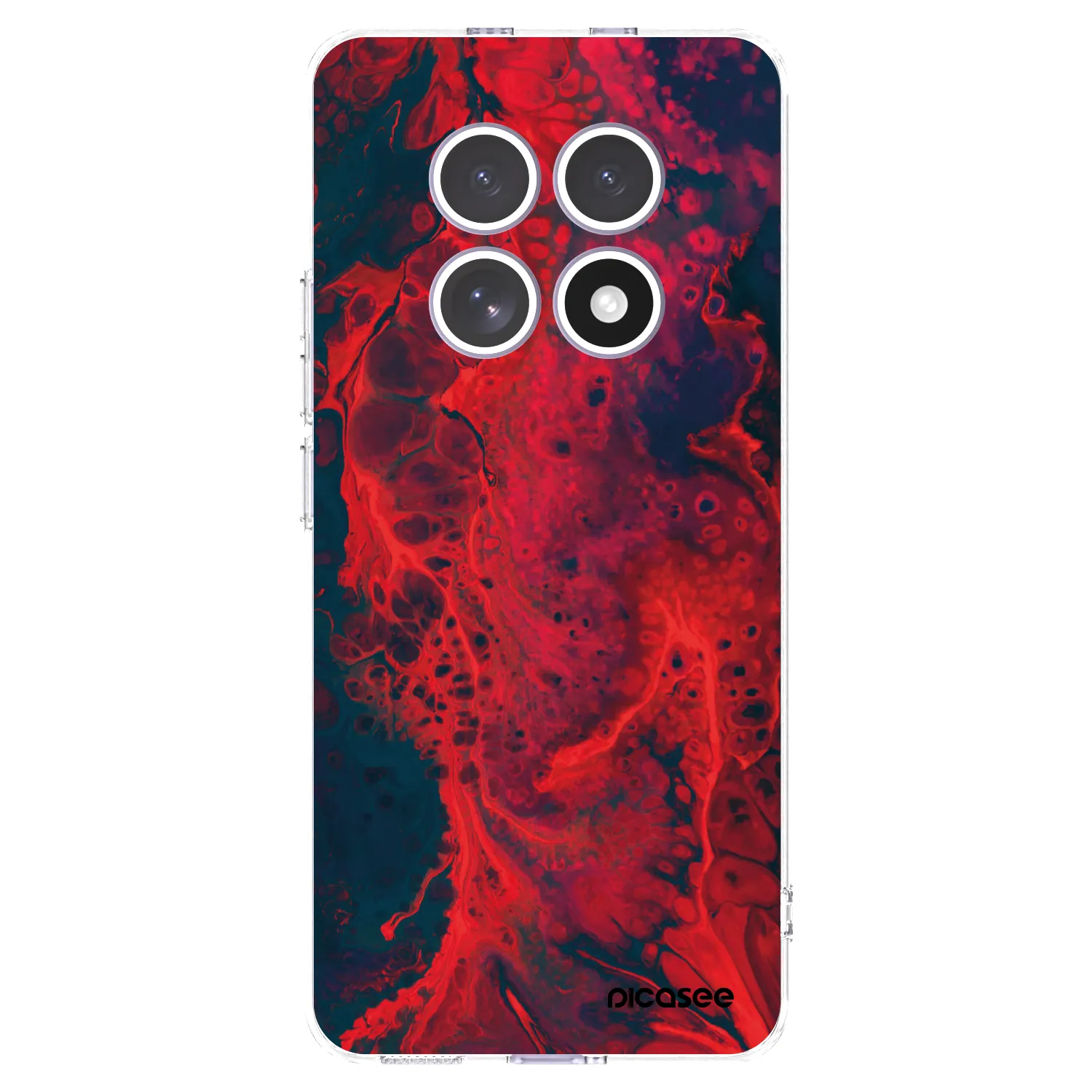 Picasee silikonski prozorni ovitek za Xiaomi Redmi Note 15 - Organic red