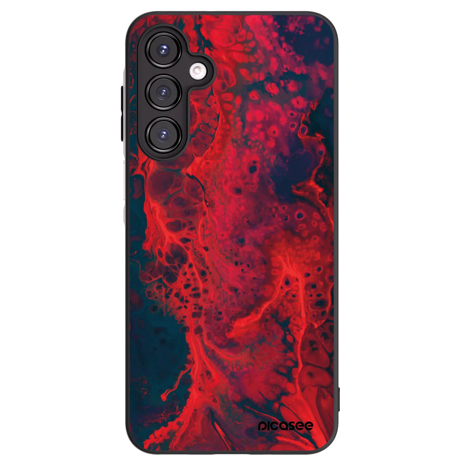 Picasee silikonski črni ovitek za Samsung Galaxy A16 4G - Organic red
