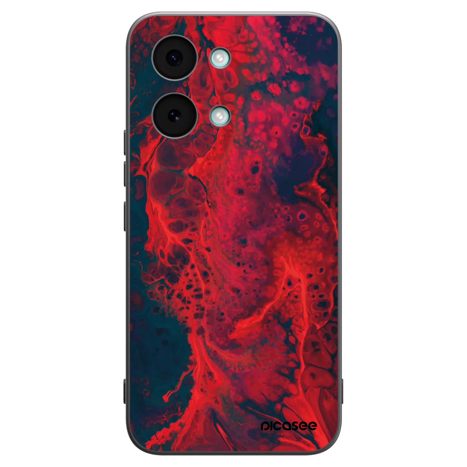 Picasee silikonski črni ovitek za Xiaomi Poco X8 Pro Max - Organic red