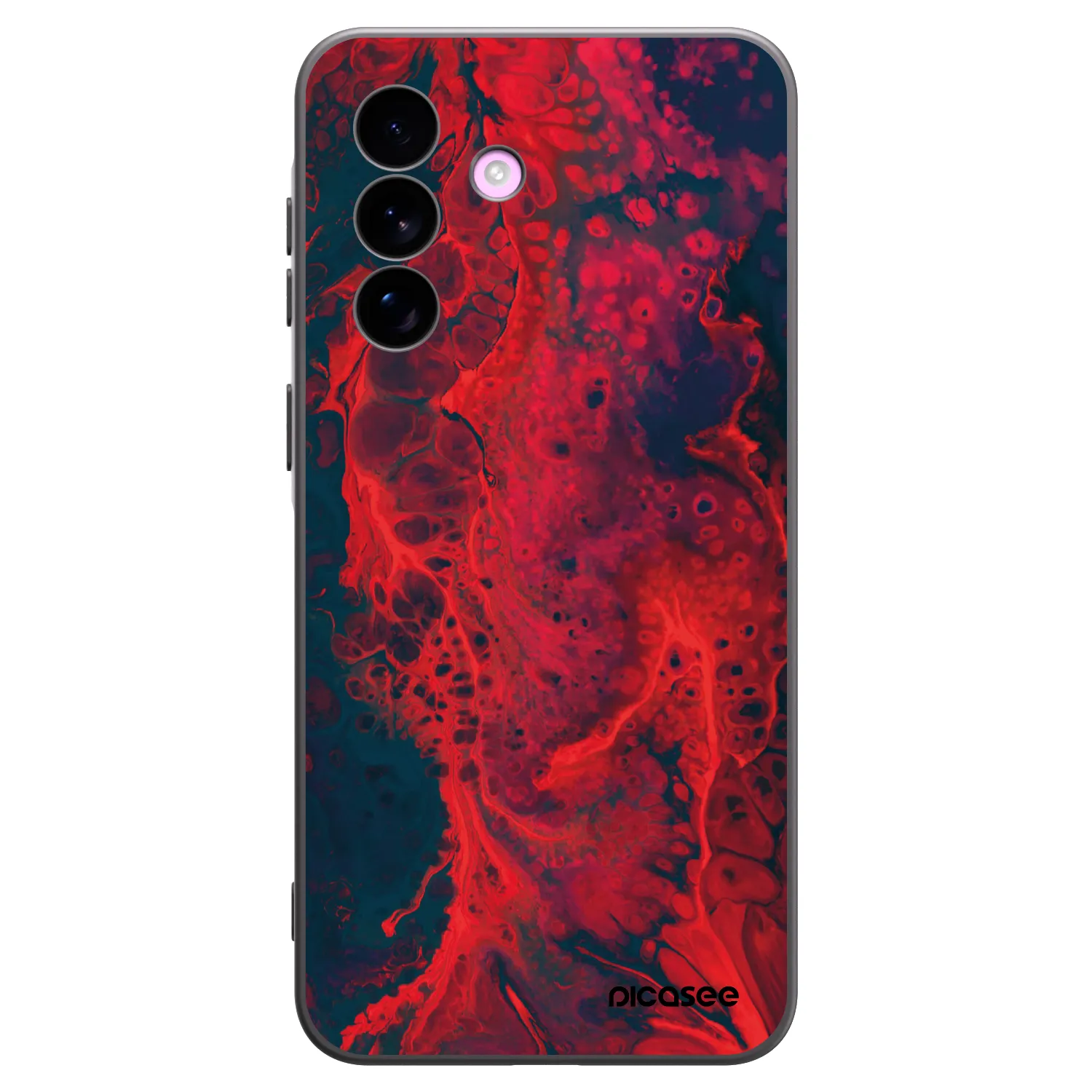 Picasee silikonski črni ovitek za Samsung Galaxy A57 5G - Organic red