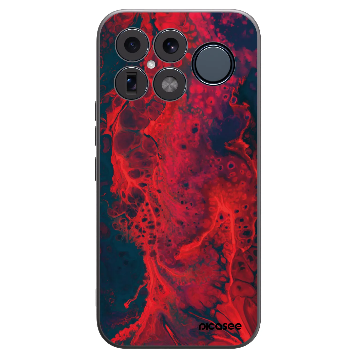 Picasee silikonski črni ovitek za Xiaomi Poco F8 Ultra - Organic red