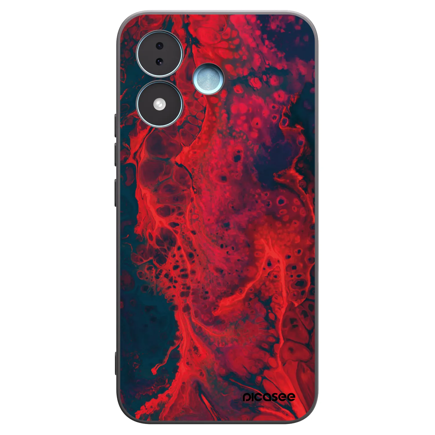 Picasee silikonski črni ovitek za Xiaomi Redmi Note 17 5G - Organic red