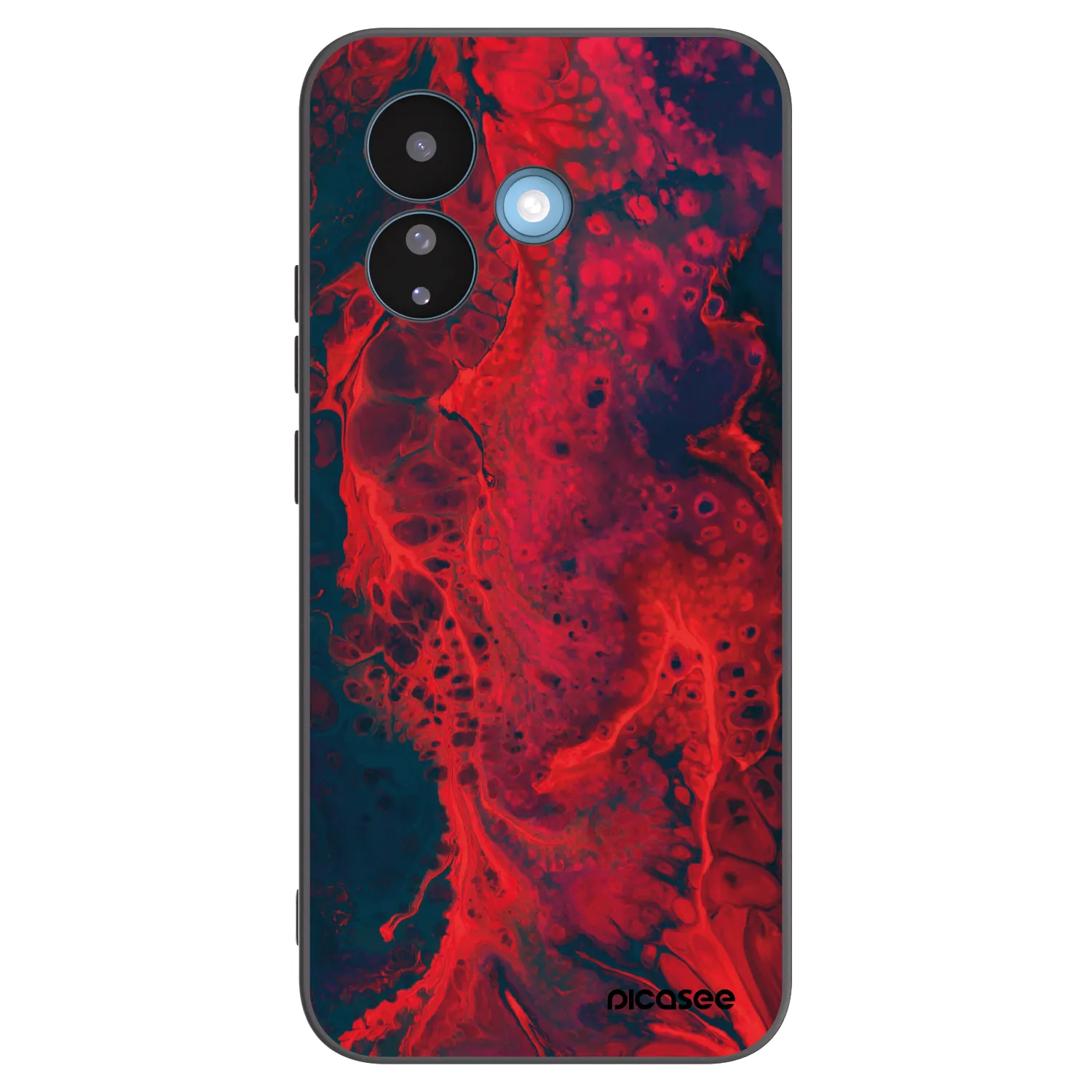 Picasee silikonski črni ovitek za Xiaomi Redmi Note 17 Pro 5G - Organic red