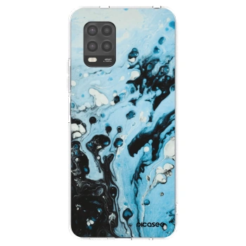 Picasee silikonski prozorni ovitek za Xiaomi Mi 10 Lite - Organic blue