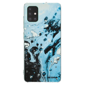 Picasee silikonski prozorni ovitek za Samsung Galaxy M51 M515F - Organic blue