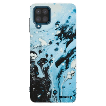 Picasee silikonski prozorni ovitek za Samsung Galaxy A12 A125F - Organic blue