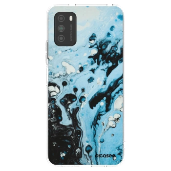 Picasee silikonski prozorni ovitek za Xiaomi Poco M3 - Organic blue