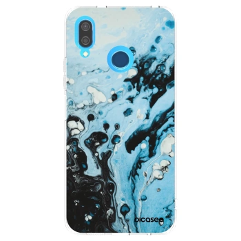 Picasee silikonski prozorni ovitek za Huawei P20 Lite - Organic blue