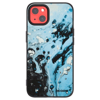 Picasee silikonski črni ovitek za Apple iPhone 13 - Organic blue