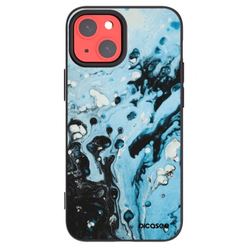 Picasee silikonski črni ovitek za Apple iPhone 13 mini - Organic blue