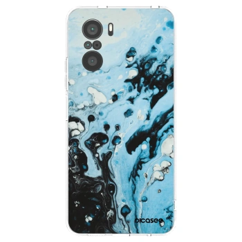 Picasee silikonski prozorni ovitek za Xiaomi Poco F3 - Organic blue