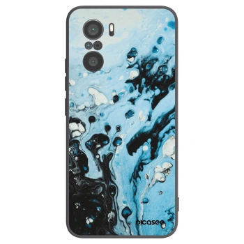 Picasee silikonski črni ovitek za Xiaomi Poco F3 - Organic blue