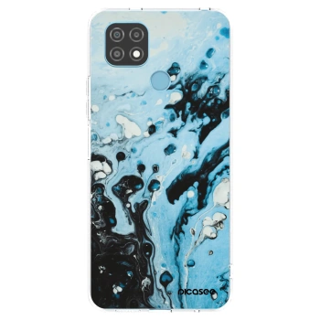 Picasee silikonski prozorni ovitek za Realme C21 - Organic blue