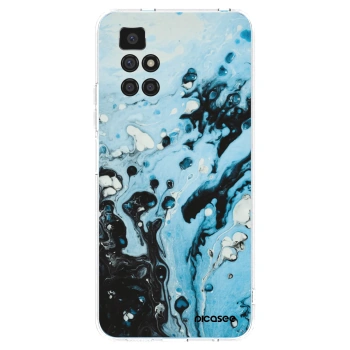 Picasee silikonski prozorni ovitek za Xiaomi Redmi 10 - Organic blue