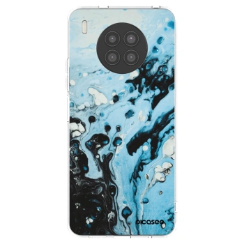 Picasee silikonski prozorni ovitek za Huawei Nova 8i - Organic blue