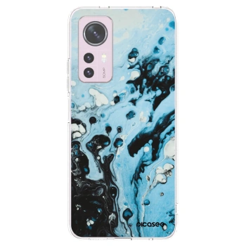 Picasee silikonski prozorni ovitek za Xiaomi 12 - Organic blue