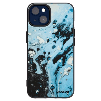 Picasee silikonski črni ovitek za Apple iPhone 14 - Organic blue