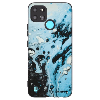 Picasee silikonski črni ovitek za Realme C21Y - Organic blue