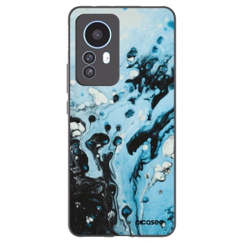 Picasee silikonski črni ovitek za Xiaomi 12T Pro - Organic blue