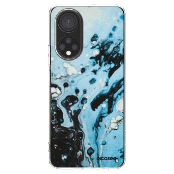 Picasee silikonski prozorni ovitek za Honor X7 - Organic blue
