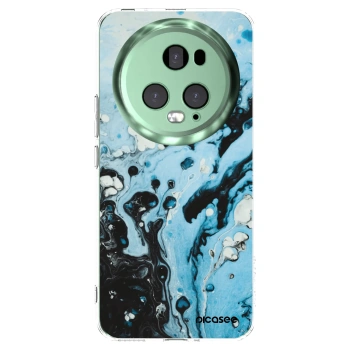 Picasee silikonski prozorni ovitek za Honor Magic5 Pro - Organic blue