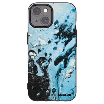 Picasee silikonski črni ovitek za Apple iPhone 15 - Organic blue