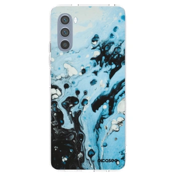 Picasee silikonski prozorni ovitek za Motorola Moto G62 - Organic blue