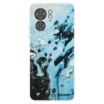 Picasee silikonski prozorni ovitek za Motorola Edge 40 - Organic blue