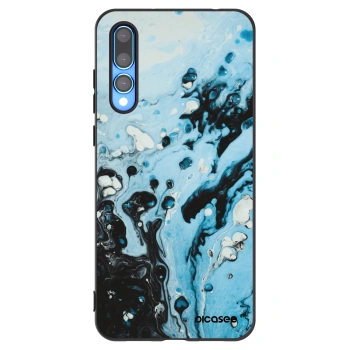 Picasee silikonski črni ovitek za Huawei P20 Pro - Organic blue