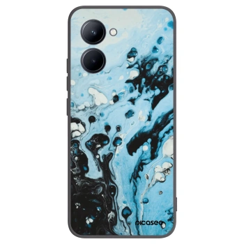 Picasee silikonski črni ovitek za Realme C33 (2023) - Organic blue