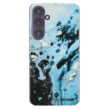 Picasee silikonski prozorni ovitek za Samsung Galaxy S24+ S926B 5G - Organic blue