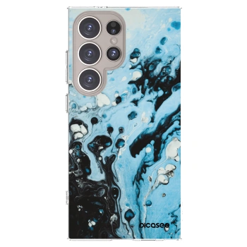 Picasee silikonski prozorni ovitek za Samsung Galaxy S24 Ultra S928B 5G - Organic blue