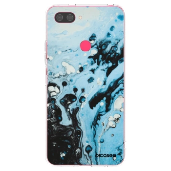 Picasee silikonski prozorni ovitek za Xiaomi Mi 8 Lite - Organic blue