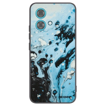 Picasee silikonski črni ovitek za Motorola Edge 40 Neo - Organic blue