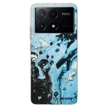 Picasee silikonski prozorni ovitek za Xiaomi Poco X6 Pro - Organic blue