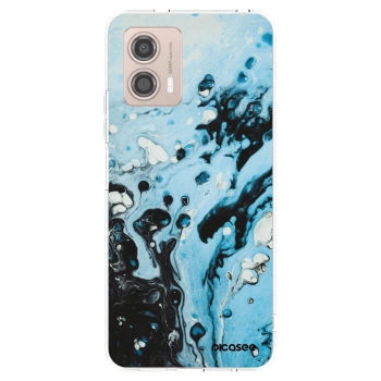 Picasee silikonski prozorni ovitek za Motorola Moto G53 5G - Organic blue