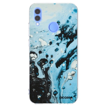 Picasee silikonski prozorni ovitek za Huawei P Smart 2019 - Organic blue