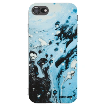 Picasee silikonski prozorni ovitek za Apple iPhone 7 - Organic blue