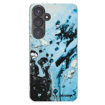 Picasee silikonski prozorni ovitek za Samsung Galaxy S24 FE S721B - Organic blue