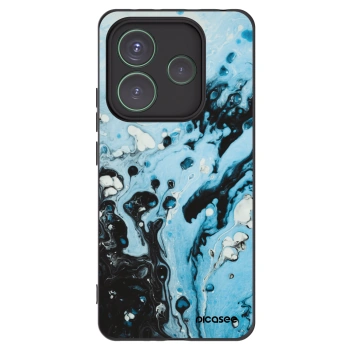 Picasee silikonski črni ovitek za Xiaomi Redmi Note 14 5G - Organic blue