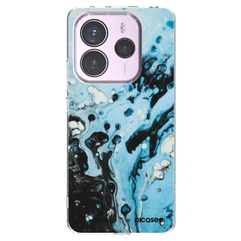 Picasee silikonski prozorni ovitek za Xiaomi Redmi Note 14 5G - Organic blue