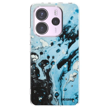 Picasee silikonski prozorni ovitek za Xiaomi Redmi Note 14 4G - Organic blue