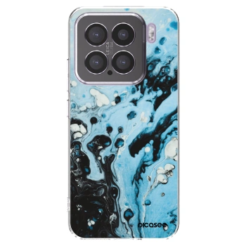 Picasee silikonski prozorni ovitek za Xiaomi 15 - Organic blue
