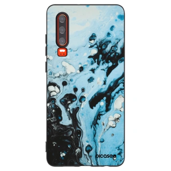 Picasee silikonski črni ovitek za Huawei P30 - Organic blue