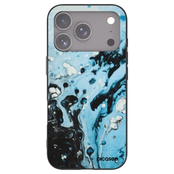 Picasee silikonski črni ovitek za Apple iPhone 17 Pro - Organic blue