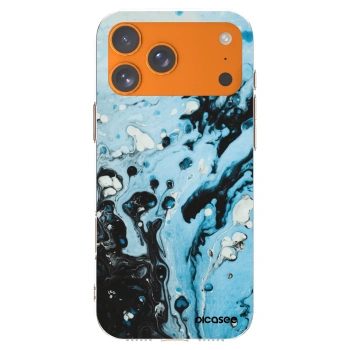 Picasee silikonski prozorni ovitek za Apple iPhone 17 Pro Max - Organic blue