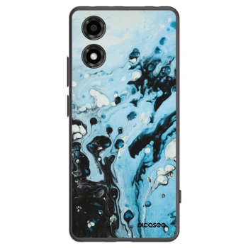 Picasee silikonski črni ovitek za Motorola Moto E14 - Organic blue