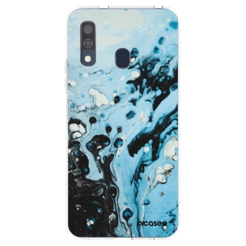 Picasee silikonski prozorni ovitek za Samsung Galaxy A40 A405F - Organic blue