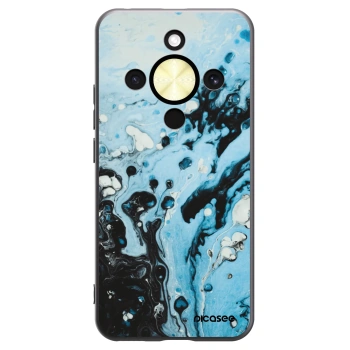 Picasee silikonski črni ovitek za Honor Magic8 Lite 5G - Organic blue