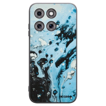 Picasee silikonski črni ovitek za Motorola Moto G77 - Organic blue